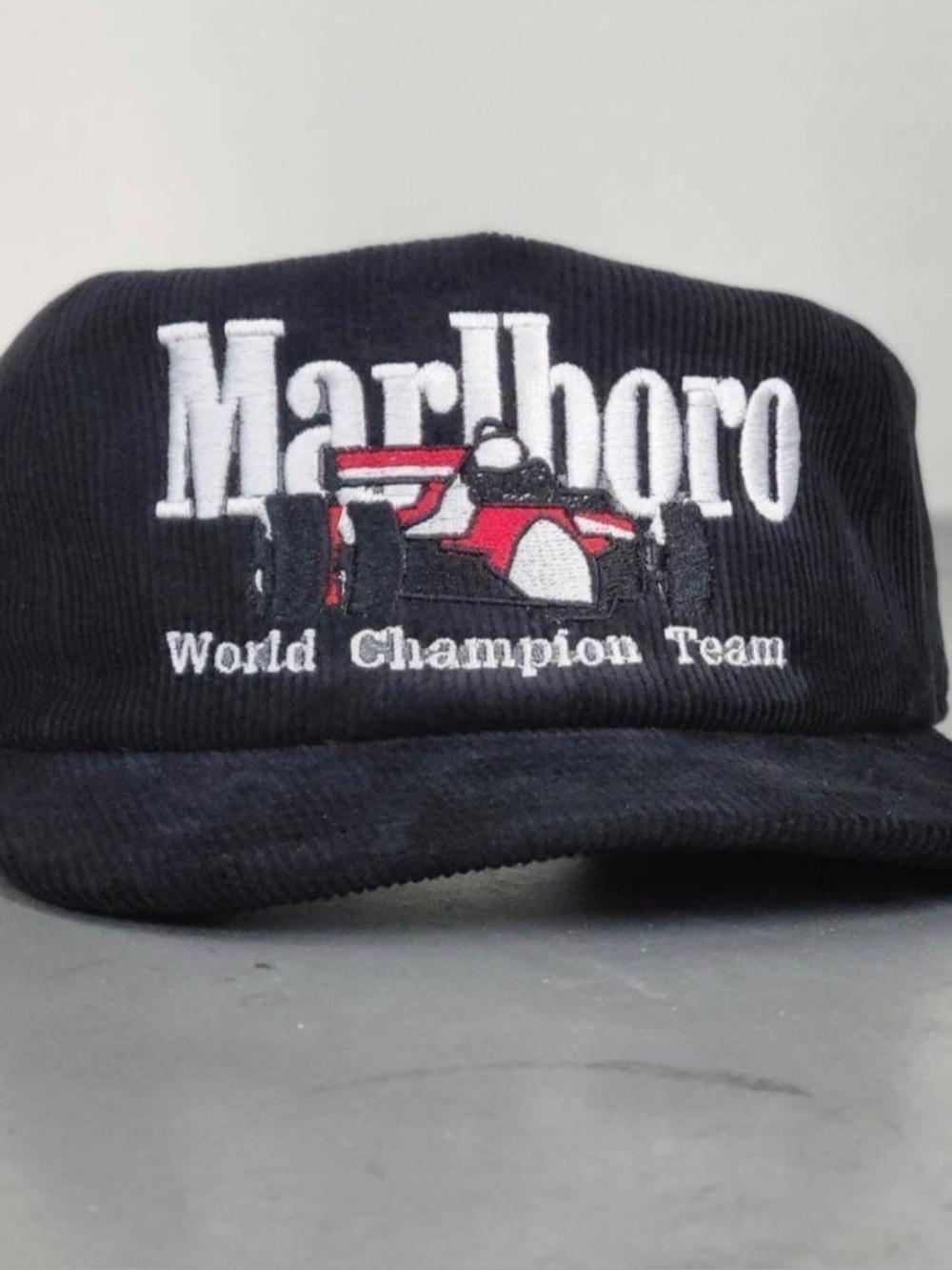 New Embroidered Marlboro Corduroy Cap